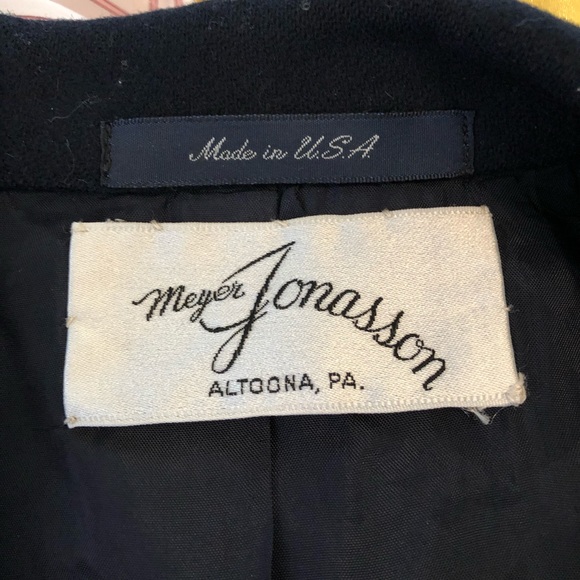 Vintage Stanley Blacker Blue Wool Blazer 12 - Picture 4 of 5